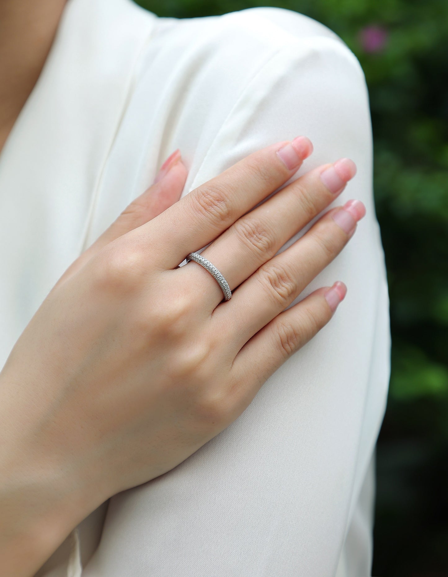 MR.RIGHT- A Fashionable And Luxurious Jewelry Accessory Set With Moissanite S925 Sterling Silver And Platinum-plated Diamond